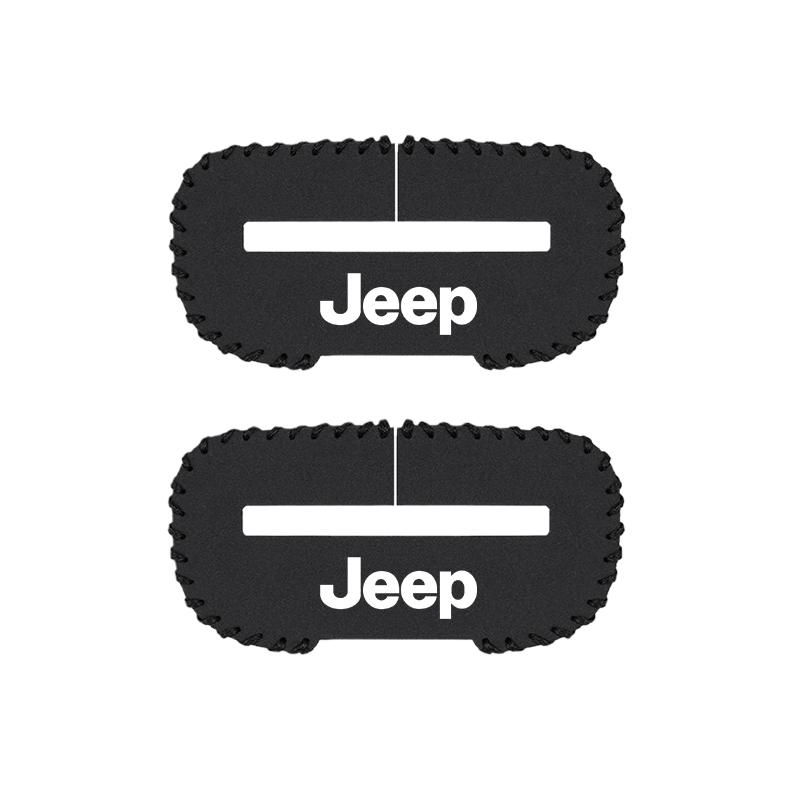 1/2Pcs Car Seat Belt Buckle Protector Cover Accessories For Jeep Wrangler JK Gladiator Renegade Grand Cherokee Wagoneer Avenger jbzm1