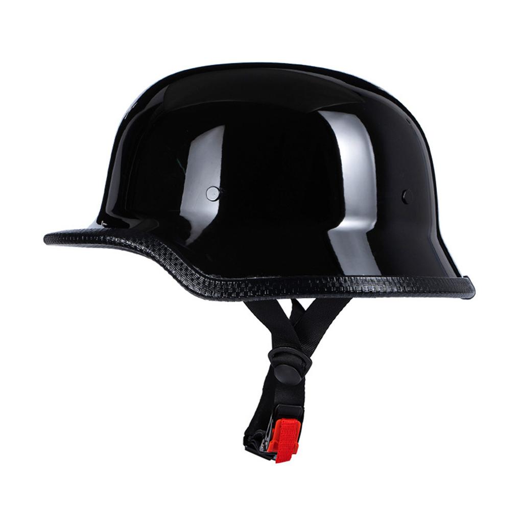 Мотоциклетный полушлем в немецком стиле с открытым лицом Cruiser Chopper Байкерские кепки с черепом Шлем Велосипедные защитные кепки