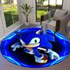 1pc Sonic the Hedgehog Round carpet, Made of Polyester,Perfect for Decorating Office Chairs, Living Rooms,fplt080