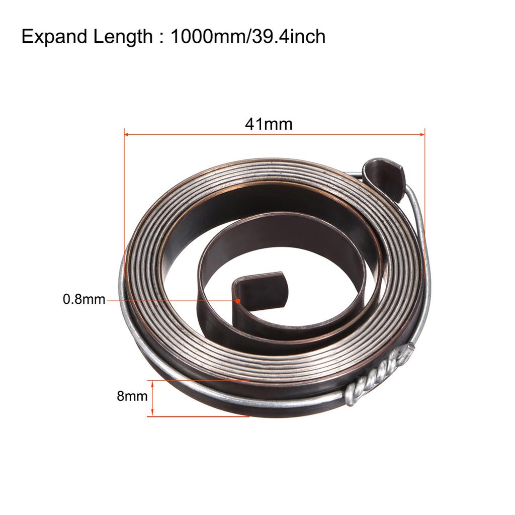 Drill Press Return Spring Quill Spring Feed Return Coil Spring Assembly Blackening Expand Length 680-1800mm Spring OD 34-66mm