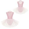 Ballet Leotards for Girls Toddler Leotard with Tutu Skirt Dance Tutu Dress Shiny Rhinestones Performance Dresses