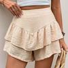 Summer Casual Ruffled Shorts Women's Shorts Wide-leg Shorts