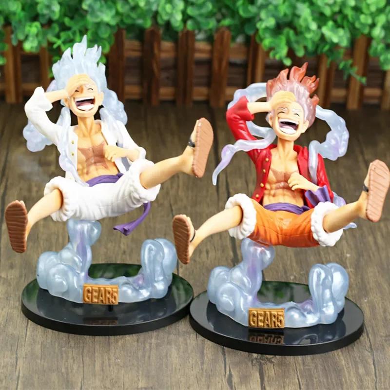 Аниме One Piece Луффи, фигурка в режиме Gear 5, бог солнца Ника, 18 см, ПВХ, коллекционная модель, кукла, игрушка для детей, подарок.