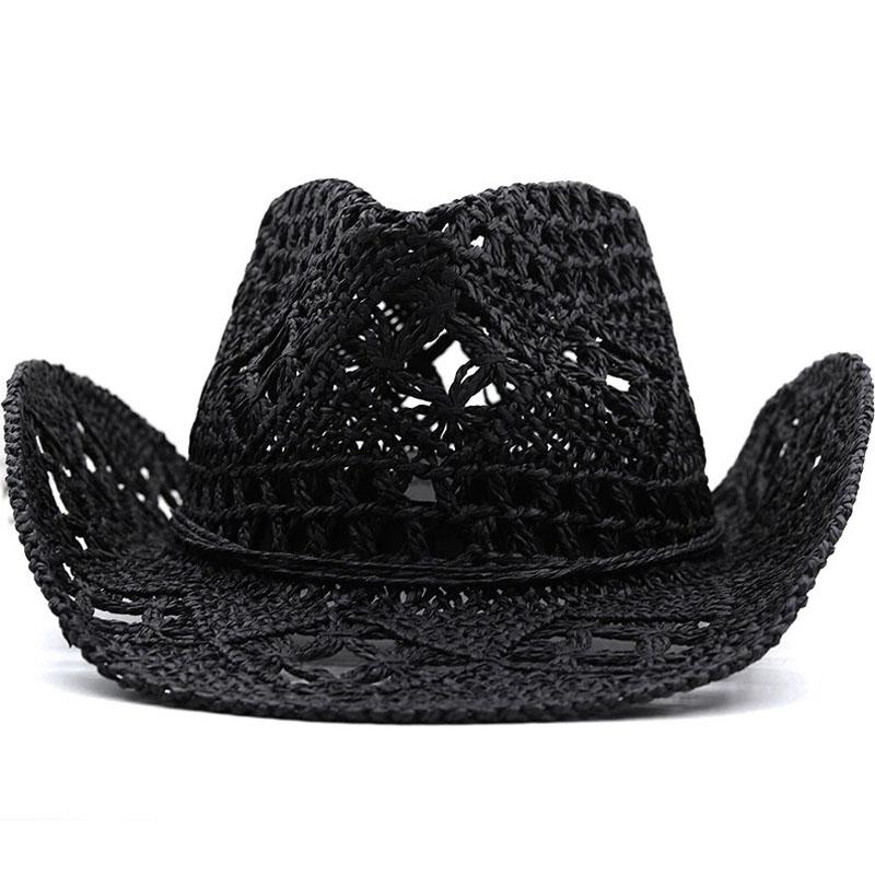 1 шт. широкополая ковбойская шляпа в стиле вестерн, солнцезащитная джазовая шляпа, модная соломенная кепка для улицы