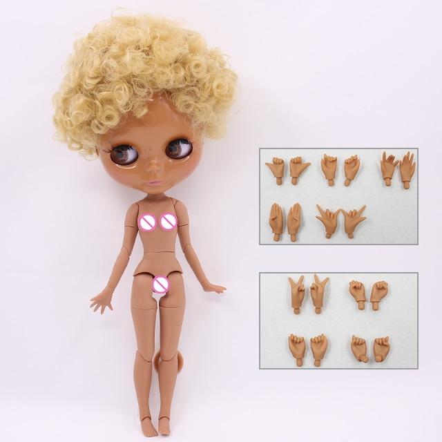 ICY DBS Blyth кукла 1/6 bjd игрушка шарнирное тело темная кожа афро волосы 30 см кукла аниме девушки
