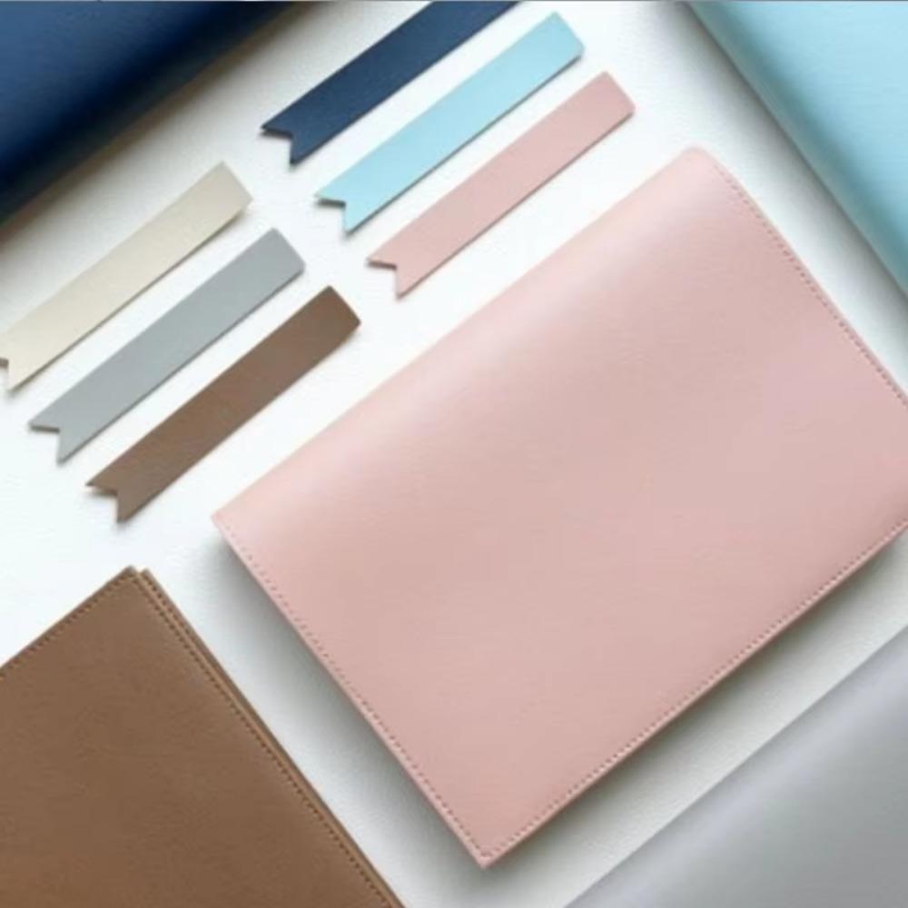 Pu Leather Notebook Leather Cover No Bookmark Replaceable Cover Home Office Use