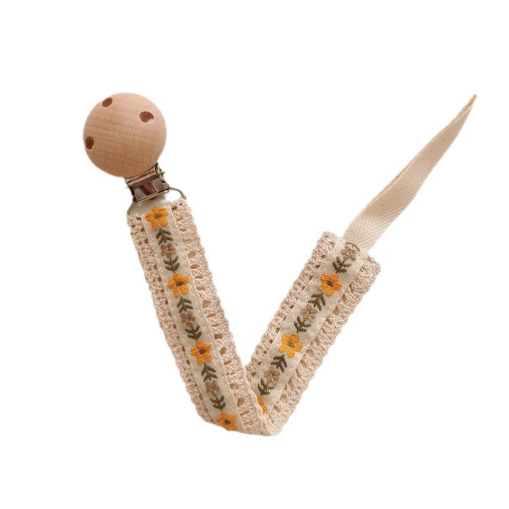 Wooden Clip Soother Holder Ethnic Style Nipple Holder Clips Cute Baby Cloth Pacifier Chain  Baby