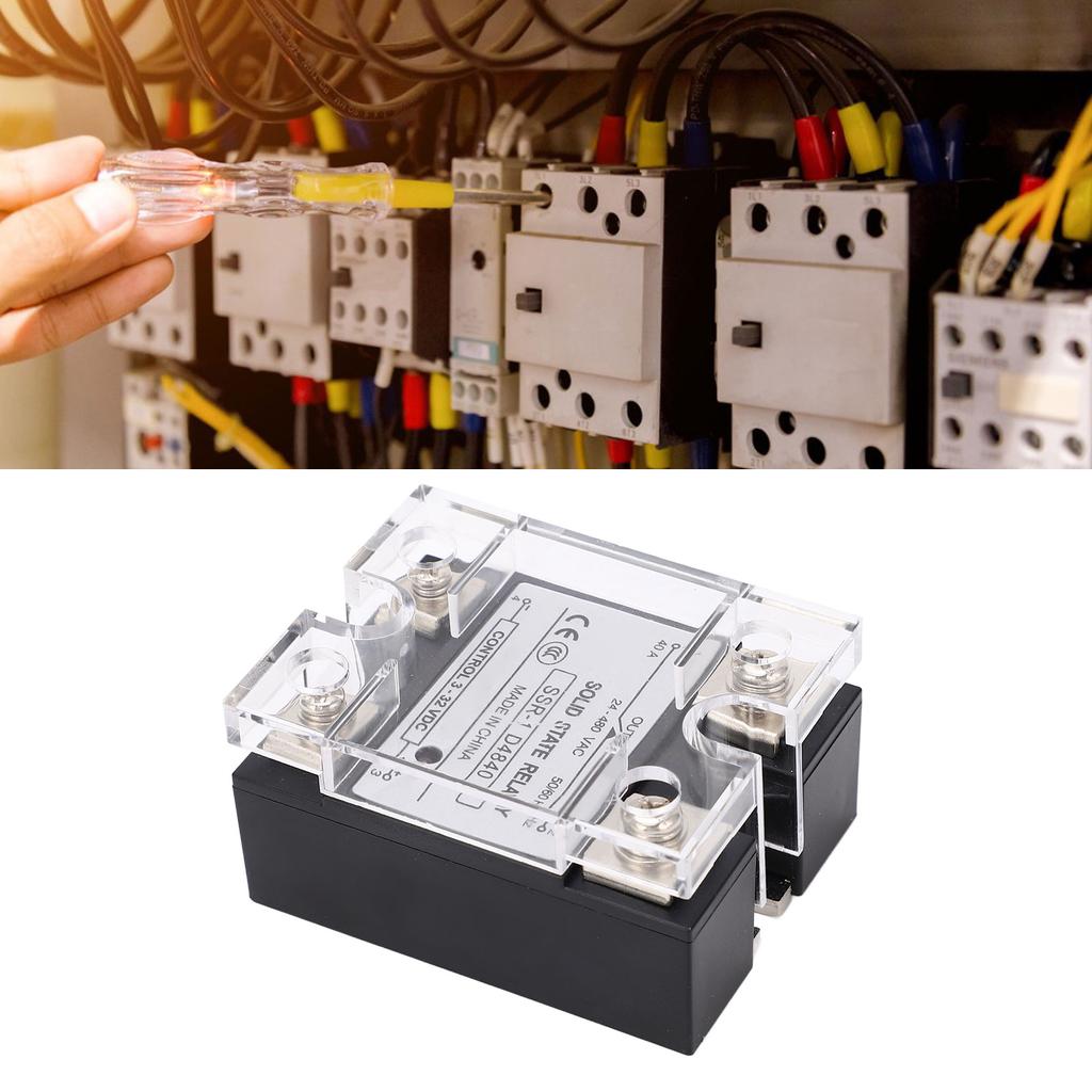 Твердотельное реле SSR промышленные системы 40A DC в AC 24‑480V для станков с ЧПУ упаковочных машин