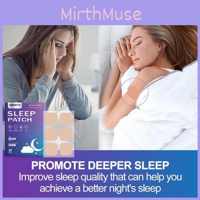 Hbesty Травяные пластыри для сна 30 штук Расслабляющая формула для снятия стресса и спокойного сна