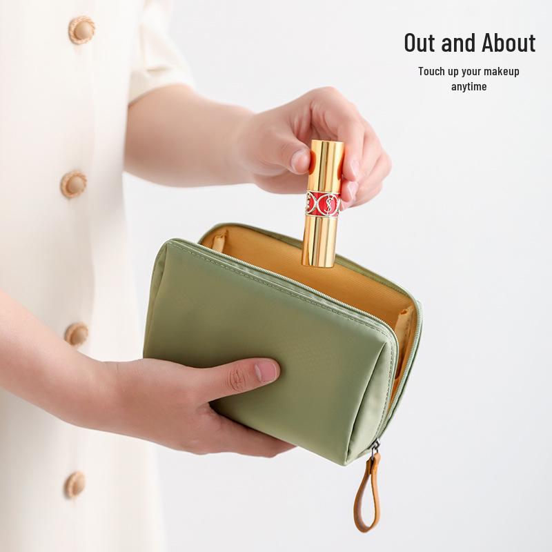 Korean Style Portable Mini Makeup Bag & Coin Purse - Women's Travel Cosmetic Storage