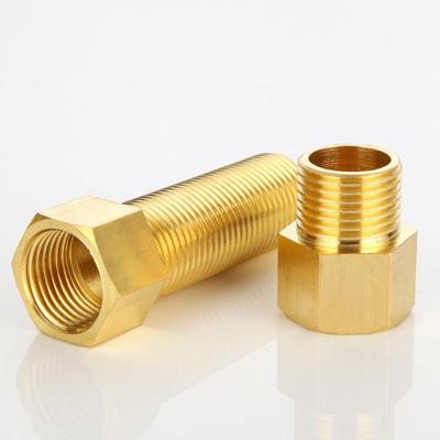 1 шт. 1/2" 3/4" 1" Резьбовая латунная шестигранная переходная втулка с внутренней/наружной резьбой Медный фитинг для труб Вода Газ Адаптер Соединитель