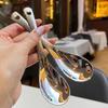 Stainless Steel Soup Spoon Deepen Large Capacity Spoon Silver Mirror Polished