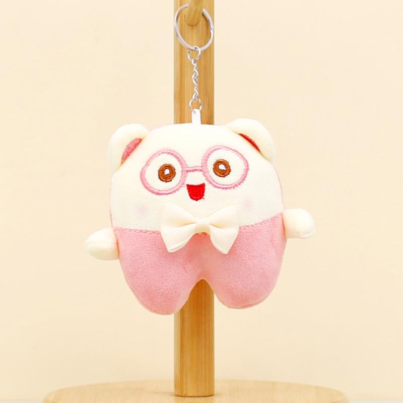 Adorable Cartoon Bear Plush Keychain Soft Pp Cotton Animal Toy Bag Accessory