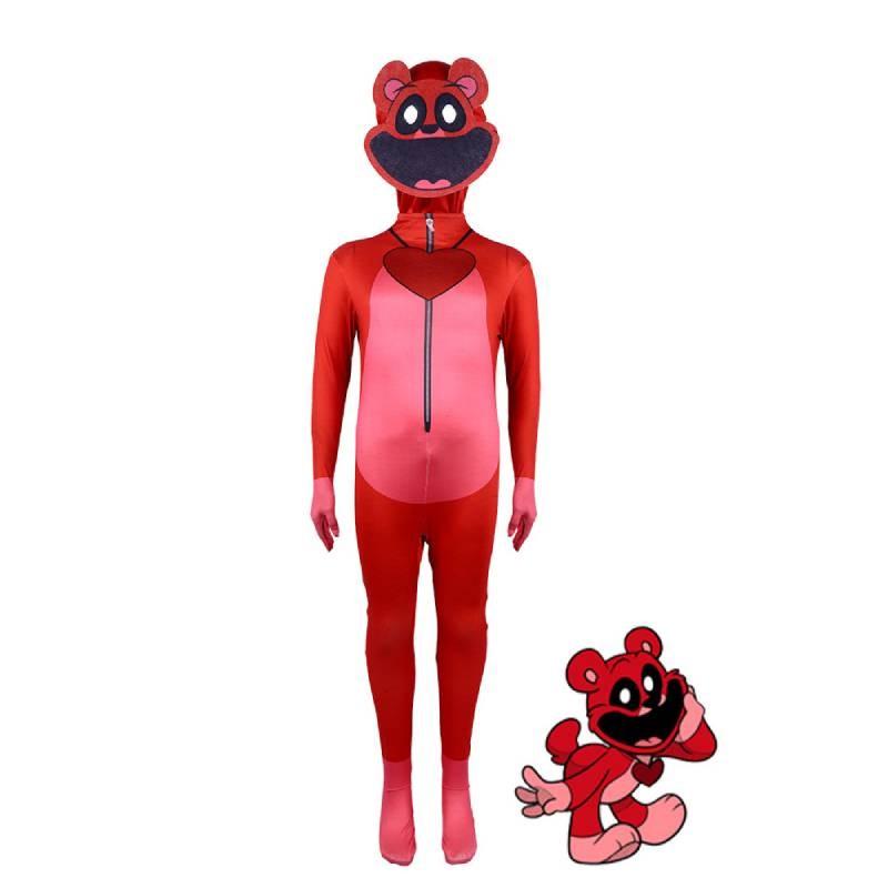 Smiling Playtime Poppy Critters Cosplay Costume Kids Adult Halloween Jumpsuit
