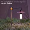 Aluminum Alloy Light Stand with Retractable Hooks High Stability Anti-Shake Rustproof Outdoor Camping Lamp Pole Lantern Stand