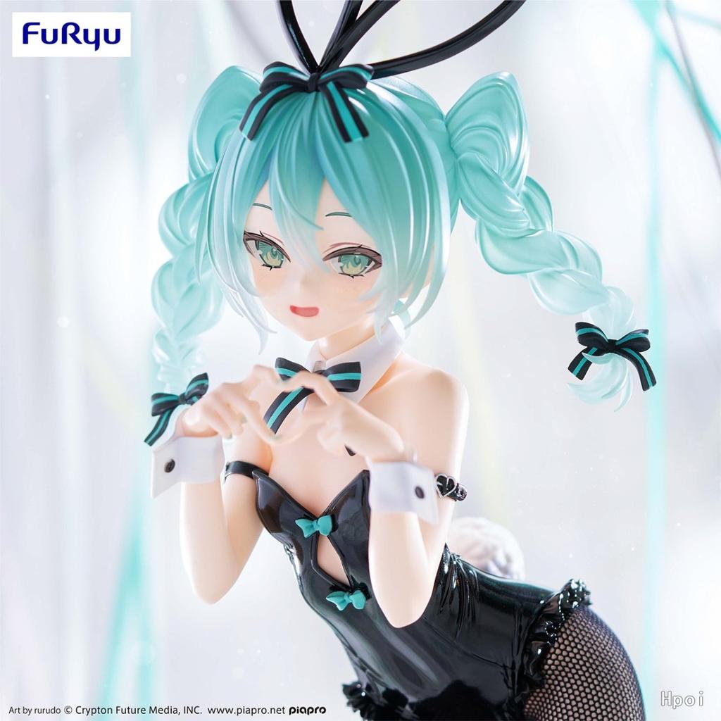 28см Аниме Хацунэ Мику Фигурка BiCute Bunnies Rurudo версия Стоячая Модель Игрушка Кукла Фигурка Действия Девушка-Кролик Наряд ПВХ
