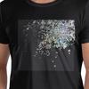 100 Cotton Black And Holographic Sparkle Tshirt Unisexs Funny Oversized T Shirt Unisex Round Neck Summer Shirts Tops S6xl