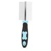 Bone Pattern Pet Comb Steel Pin Double Sided Steel Pin Brush Ergonomic Shape Smooth Surface Pet Hair Remover Hair Removal