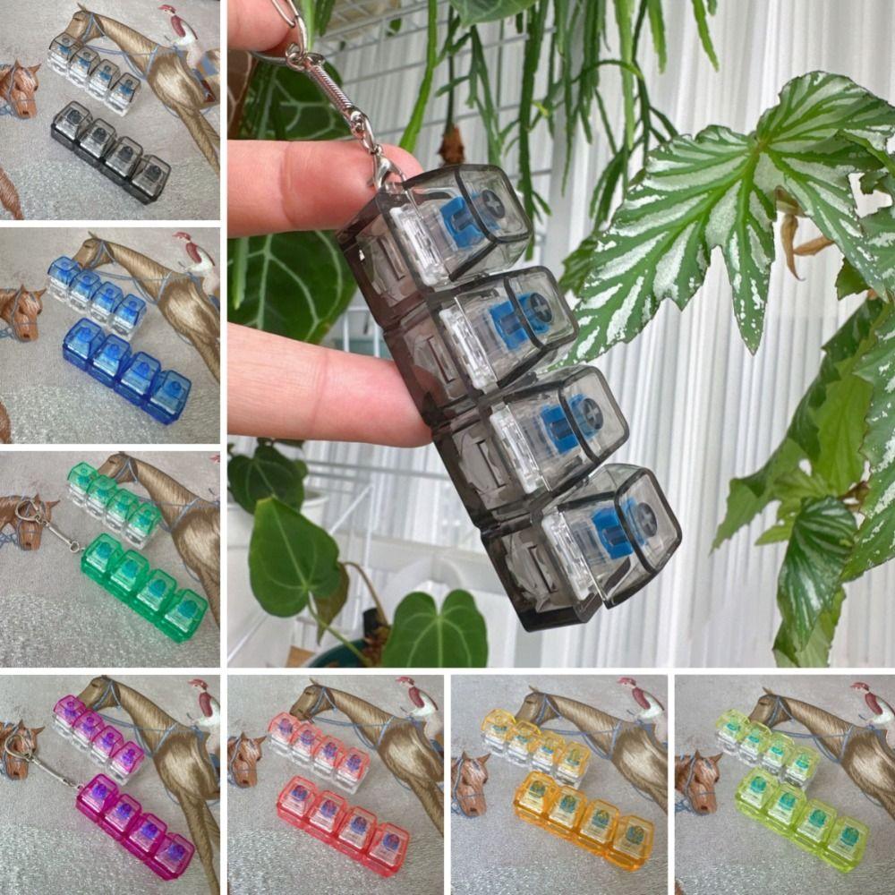 Снятие стресса Непоседа Кликер Игрушка Светодиодная Клавиатура Декомпрессионный Брелок Новый Брелок Для Взрослых