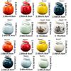 Mini Color Glaze Ceramic Jars Empty Tea Box Portable Tea Storage Jar  Powder