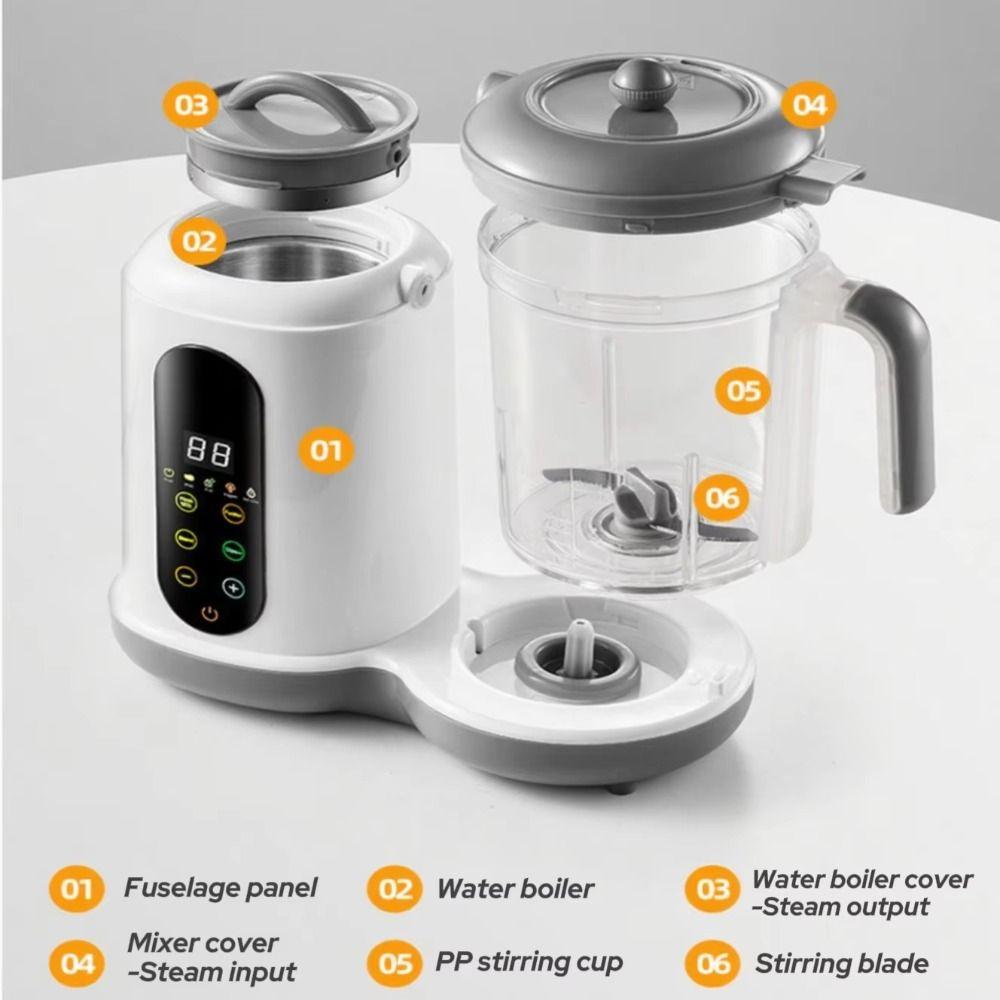 Integrated Timer Baby Food Processor Automatic Steaming Food Mill Machine  For Babies