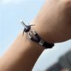 Airport Fashion Men Women Airplane Anchor Bracelets Charm Rope Chain Paracord aviation life Jewelry Pulseras hombres