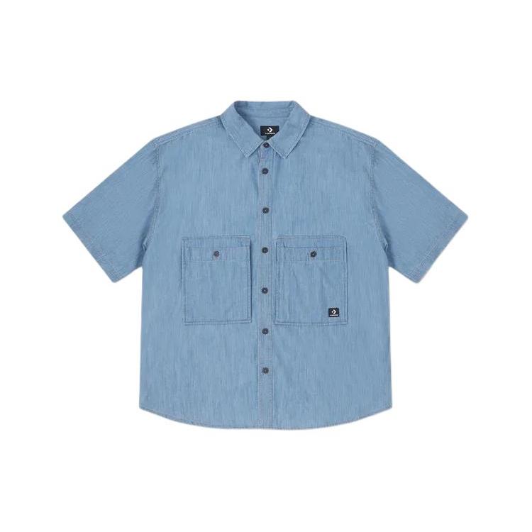 Новая летняя серия Converse Play SS24 Футболка мужская синяя 10027158-A01