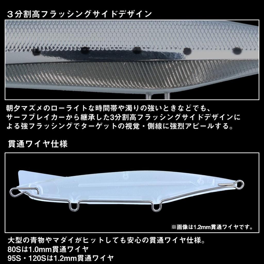 Daiwa Sinking Pencil Overdrive 120S Matte Chart