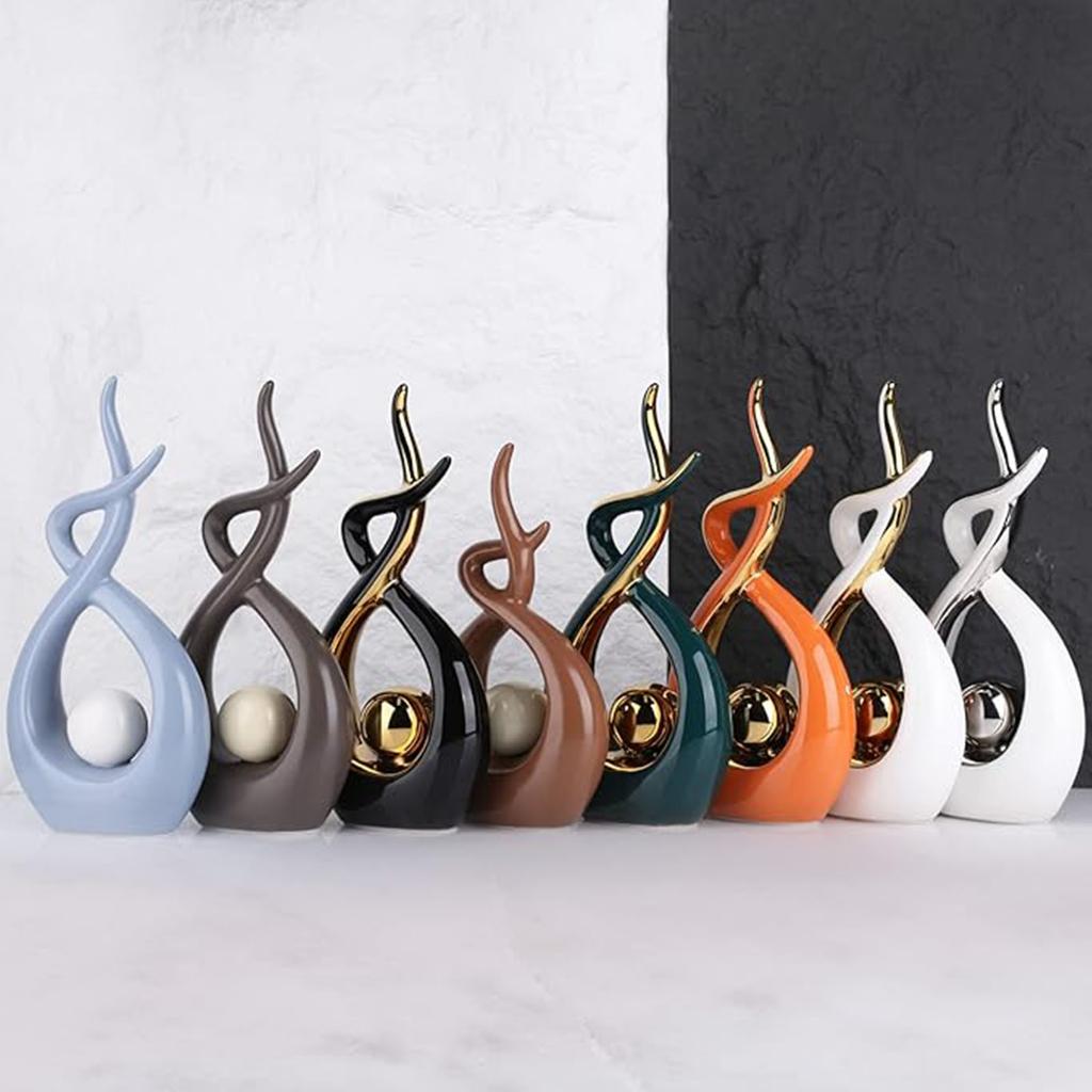 Украшение для дома Современное абстрактное искусство Керамическая статуя Украшение обеденного стола Столовая Офисное ядро Украшение гостиной Кофе