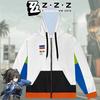 Толстовки на молнии для косплея ZhuYuan, Jane Doe Zenless, Zone Zero Game, с длинными рукавами, флисовые пуловеры с капюшоном, 3D-принт.