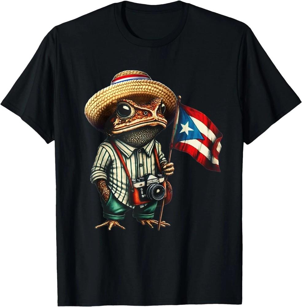 Coqui Frog Puerto Rico Puerto Rican Flag Taino Boricua ,Unisex Tshirt Unisex T-Shirt