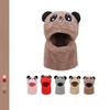 1-12Y Winter Cartoon Rabbit Coral Velvet Cap Plush Balaclava Kids Caps Double Fleece Baby Scarf Hat  Baby Accessories