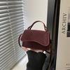 Ручная сумка через плечо на одно плечо, большая вместимость, повседневная, модная, текстурированная, маленькая квадратная сумка