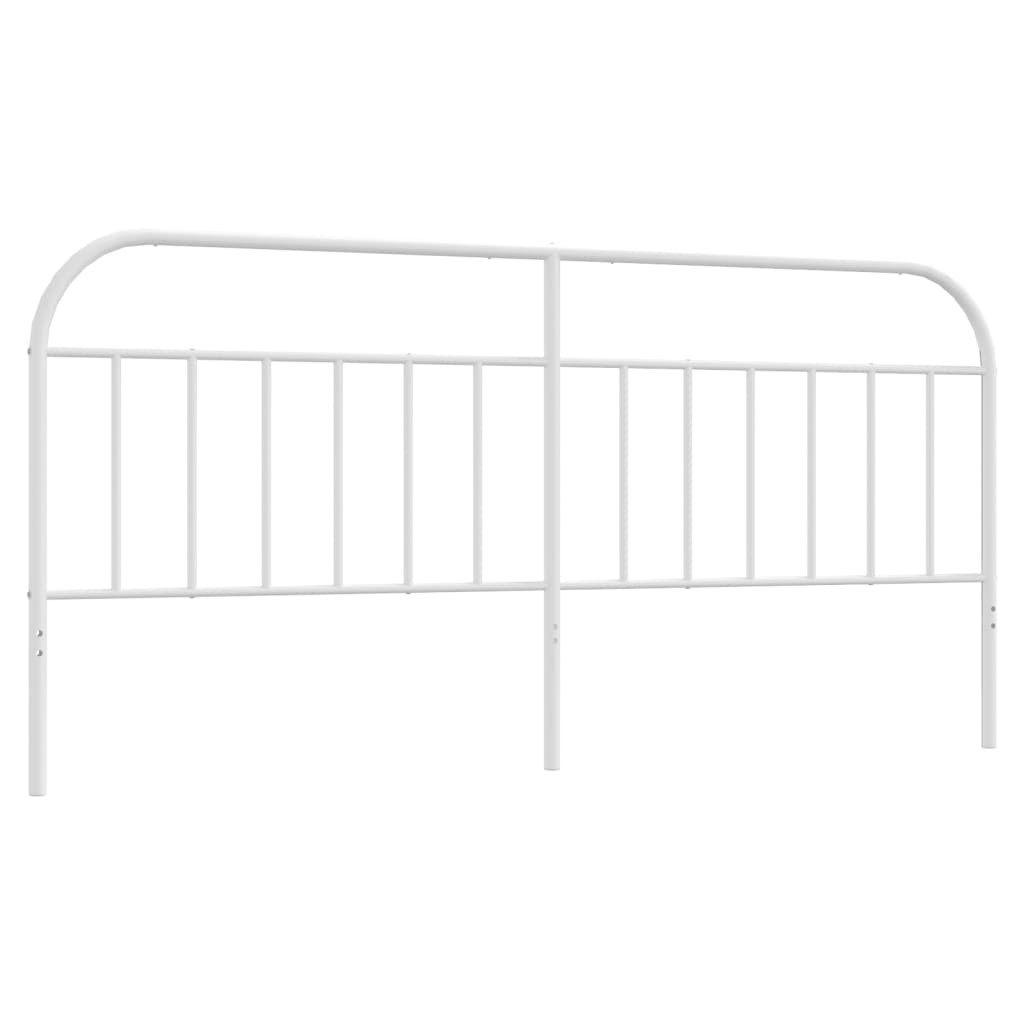 Vidaxl Metalowe Wezgłowie, Białe, 200 Cm