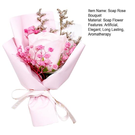 Юшэн Мини Ароматерапевтическое мыло Букет роз Ароматическая композиция из искусственных цветов Рождественские Свадебные Подарки на День Рождения День Святого Валентина для Женщин Мамы Жены
