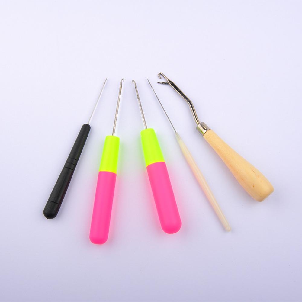 Braid Craft Hair Weave Needle Wig Making Tools Dreadlock Crochet 5 Pcs/set  Wig Crochet Needles