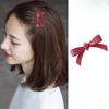 The Acetate Bow Hair Clip with A Girlish Texture Sweet Side Clip with Small Bangs and A Duckbill-shaped Clip Hair Accessory