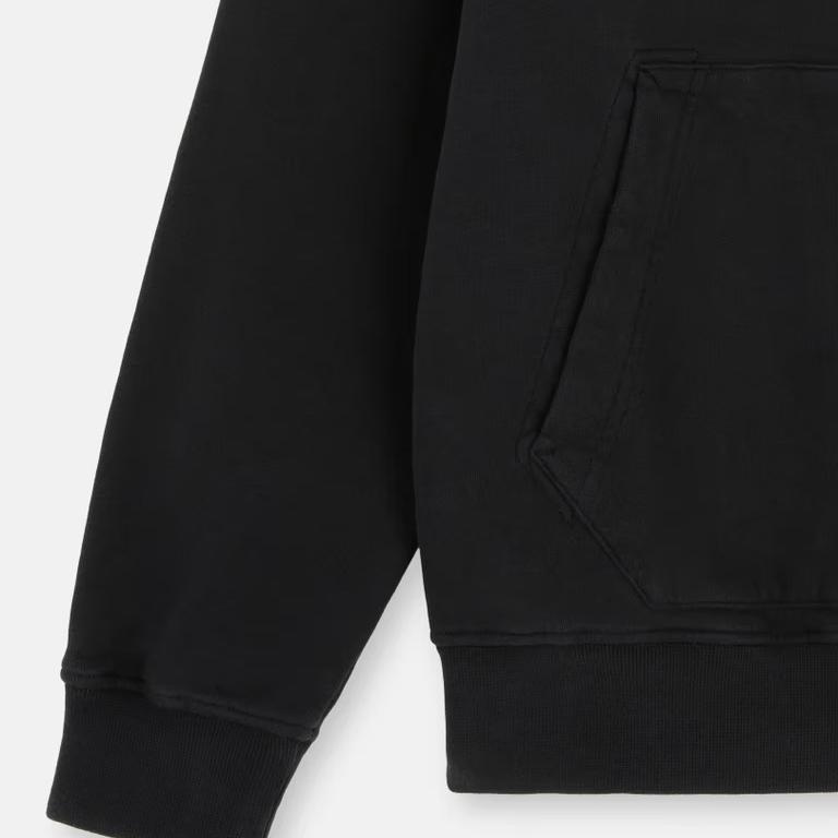 STONE ISLAND Толстовка однотонная приталенная с длинным рукавом детские топы Черный 811661620-V0029