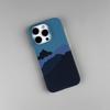 Магнитный чехол из кевлара для iPhone 17 Pro Max - Дизайн «Закатные горы», Тонкий, Легкий, Защита от падений