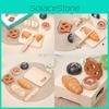 Kitchen Wooden Kids Role Play Toy With Cutting Food For Parentchild Interaction