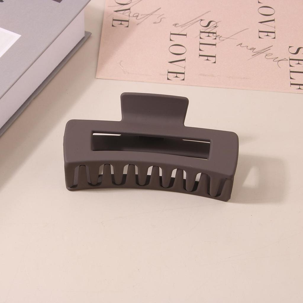 8.5CM x 10.5CM Rectangular Matte PS Hair Clip - Simple Shark Hair Accessory