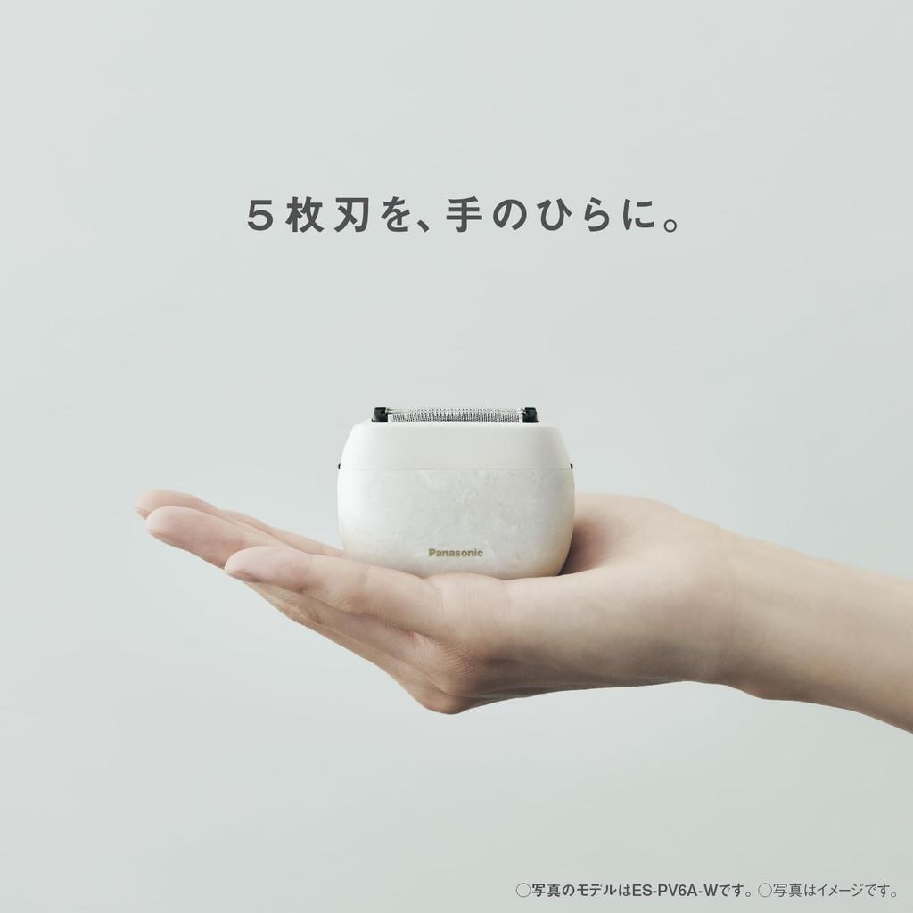 Panasonic Ram Dash Shaver Shaver Compact Basic Type 5 лезвий матово-черный ладонный мужской ES-PV3A-K