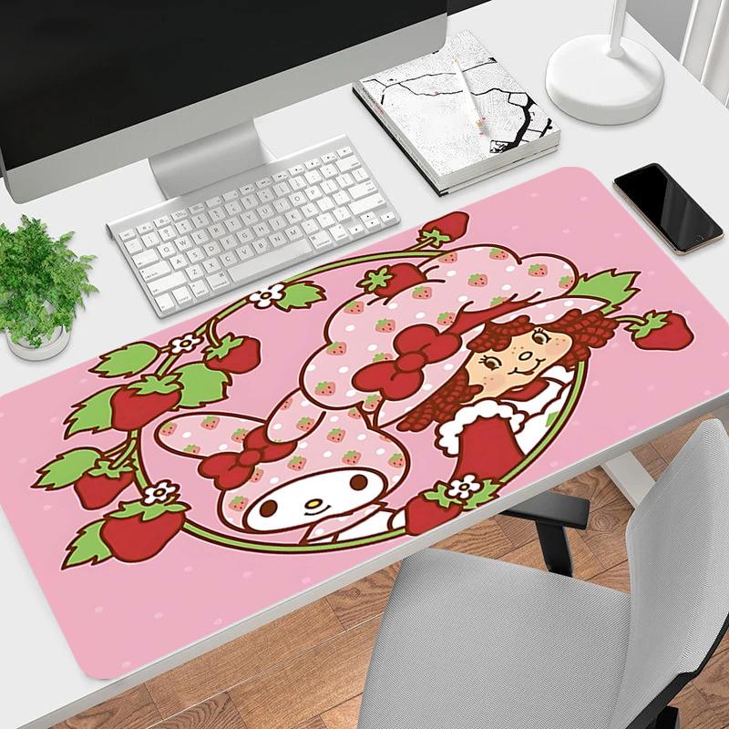 1PC strawberry shortcake my melody Large Durable Mouse Pad Suitable for Office Desks, Gaming Desktops.Ideal for Office, Gaming Rooms-P28