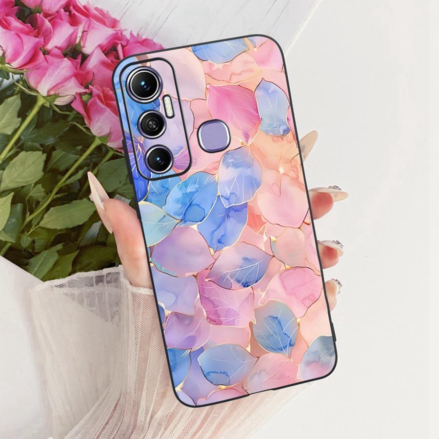 Чехол для Infinix Hot 11s Hot11 Черный Новый дизайн ТПУ Простота Мягкий силиконовый чехол Для Infinix Hot11s NFC Coque Capa