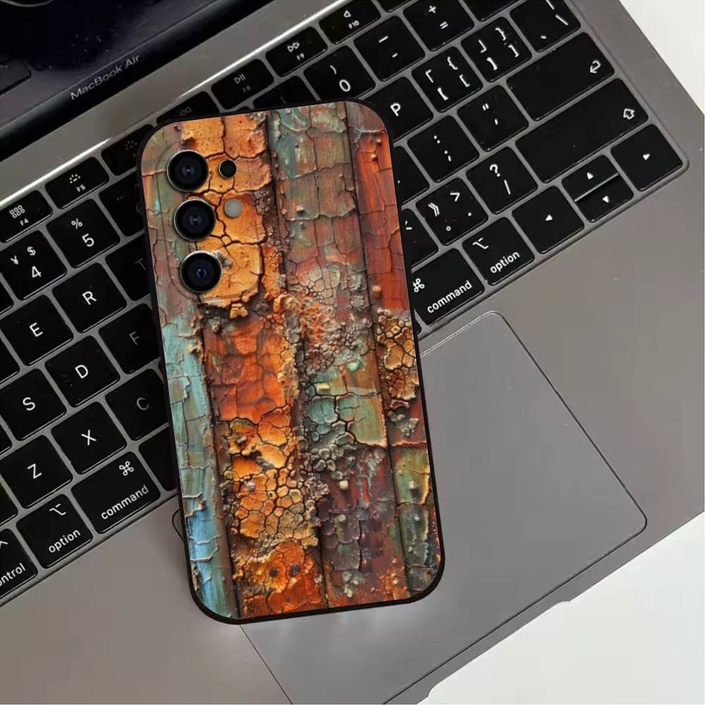 R-Ретро I-Индустриальный S-Стиль R-РжавыйS Чехол для телефона для Samsung S25,S24,S21,S22,S23,S30,Ultra,S20,Plus,Fe,Мягкий силиконовый черный чехол