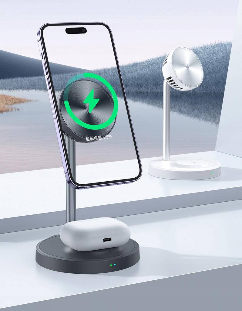 Док-станция, 2-в-1, магнитная, для Iphone, Airpods, черный, Mcdodo