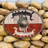 60.96 Cm Viking Round Shield Medieval Warrior Shield Drakkar Wooden Norse Shield Décor Shield Best Gift