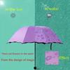 UV Protection Portable Sunshade Bloom In Water Women's Parasol Folding Rain Umbrella  Travel
