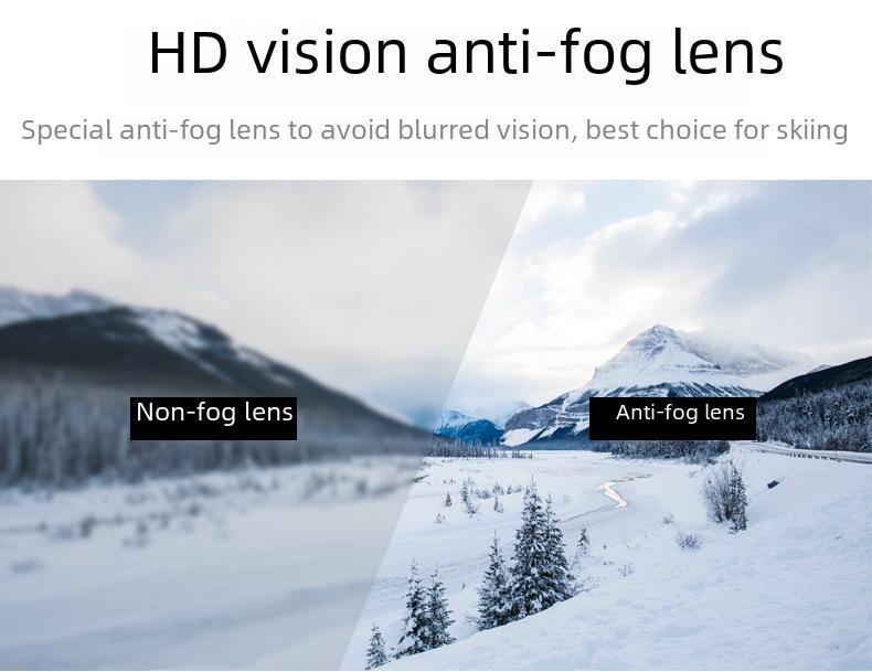 Противотуманные двухслойные очки HD для горнолыжного спорта с поддержкой близорукости – дышащее и ветрозащитное средство защиты глаз