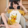 Boys Pajamas Set Short Sleeve Modal Cotton Sleepwear Teens Lightweight Breathable Home Wear